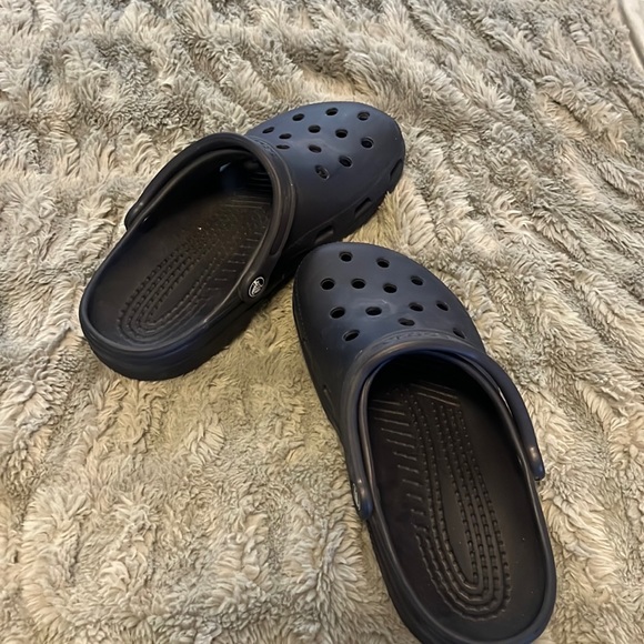 CROCS Shoes - Almost Brand New Navy Blue Crocs 10